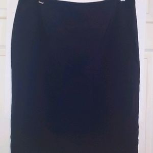 Navy Blue Work Skirt